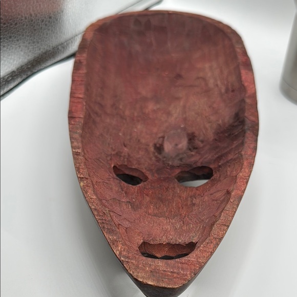 Lucky Turtle African Mask wooden Hanging Art Decor Large 13” vintage - Picture 4 of 7